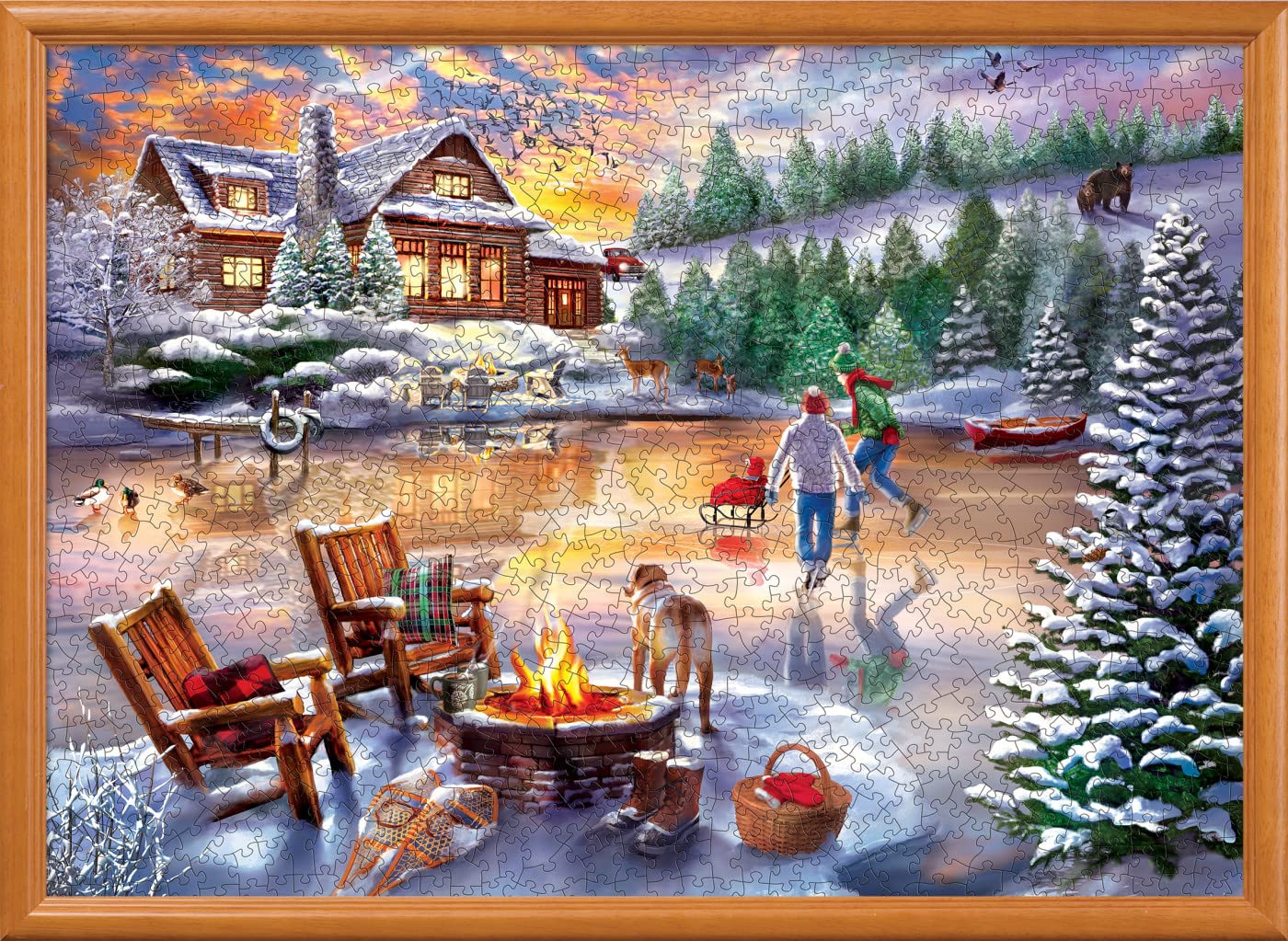 An Evening Skate 1000 Piece Jigsaw Puzzle