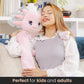 Huggle Healers Axolotl Plush - 40" Weighted Stuffed Animal, 4.5lb, Pink, Model NB005-AXLT for Adults, Teens, and Kids