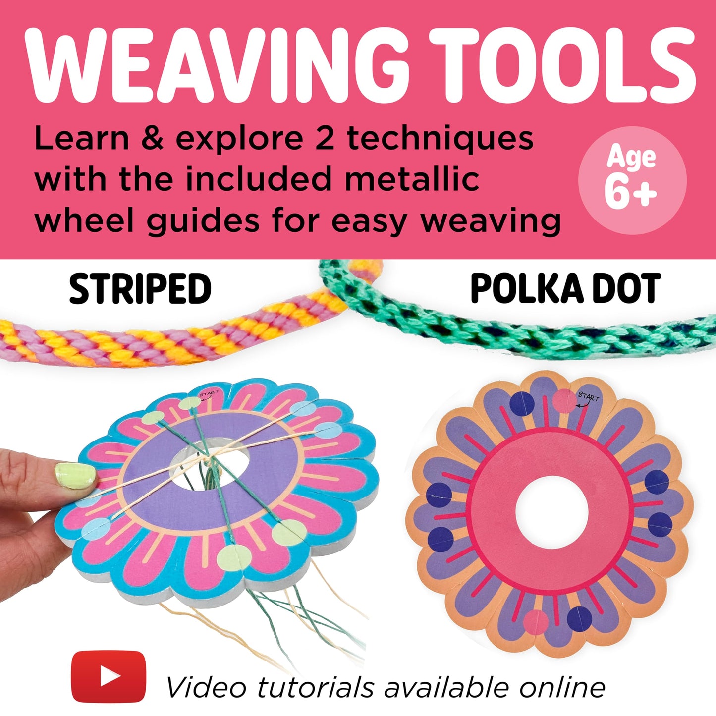 Creativity for Kids Best Friends Bracelets Mini Craft Kit: Create 10 Friendship Bracelets - Bracelet Making Kit for Girls, Jewel