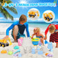 FHOZGECY Beach Toys, 21Pcs Sand Toys, Sandbox Toys with 2 in 1 Beach Truck, Collapsible Sand Bucket, Sand Castle Toys, Animal Mo