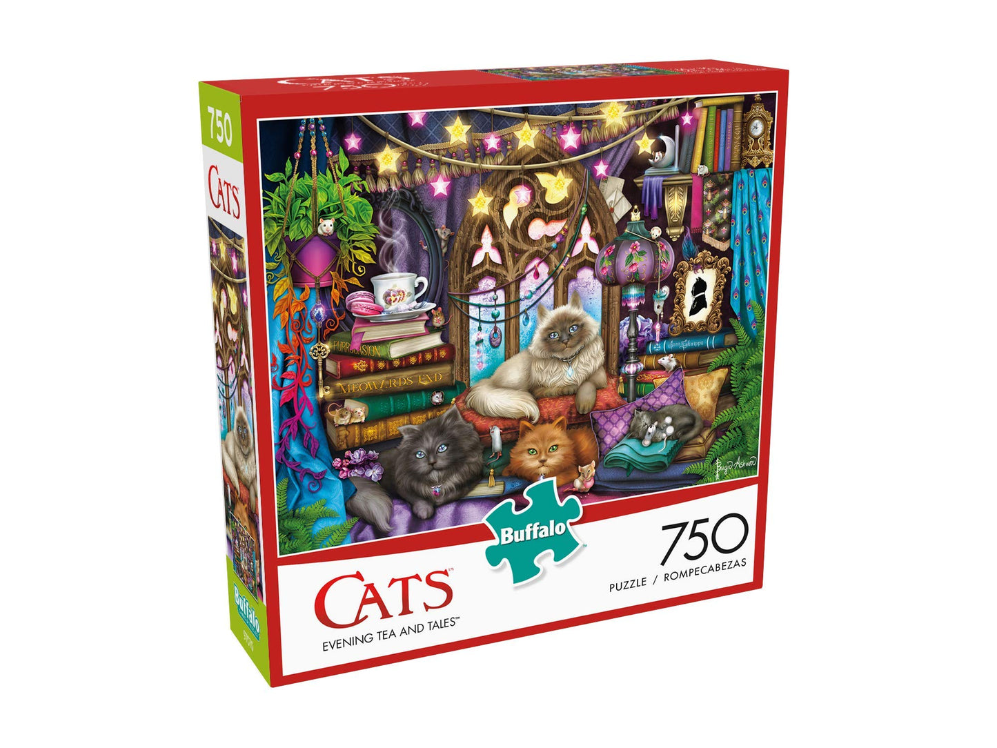 Buffalo Games Evening Tea and Tales 750 Piece Jigsaw Puzzle - Paper, Model 17282