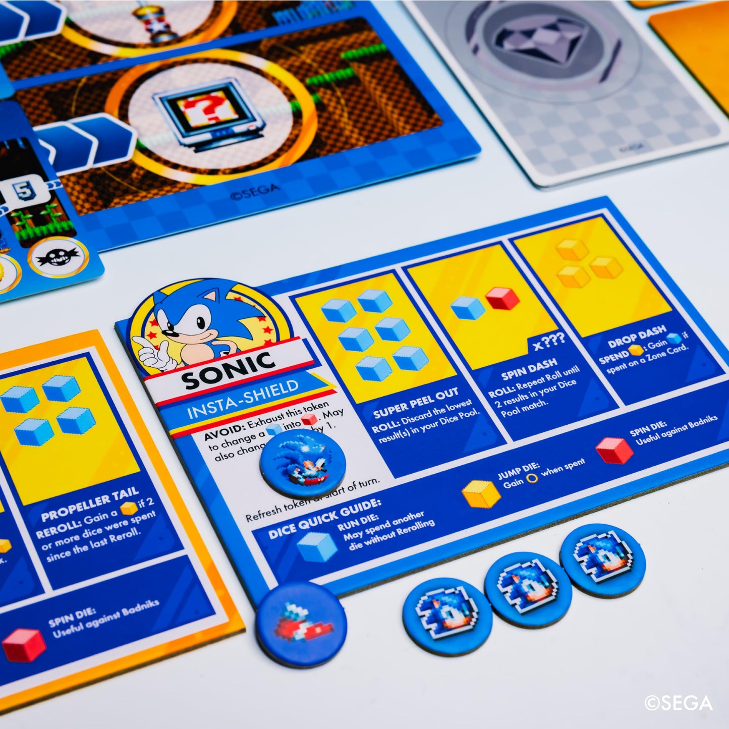 KESS Sonic Roll Board Game - Thrilling 1-4 Players Adventure, Ages 14+, Model 2753, Plastic