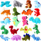 Aoriher 20 Pack Valentine'S Day Plush Mini Dinosaur Stuffed Animal Bulk Dinosaur Party Favors Toys Soft Dino Figures Assortment Cute Dino Plush Easter Bags Filler For Boys Girls