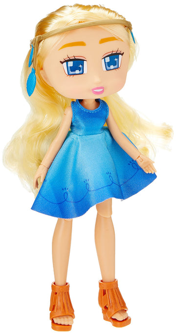 Boxy Girls Jay At Play Blonde With Blue Dress