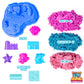 SLIMYSAND Slimy Sand Magical Mermaid, 3 lbs Stretchy Play Sand in Purple, Blue Glitter & Pink, Ages 3+