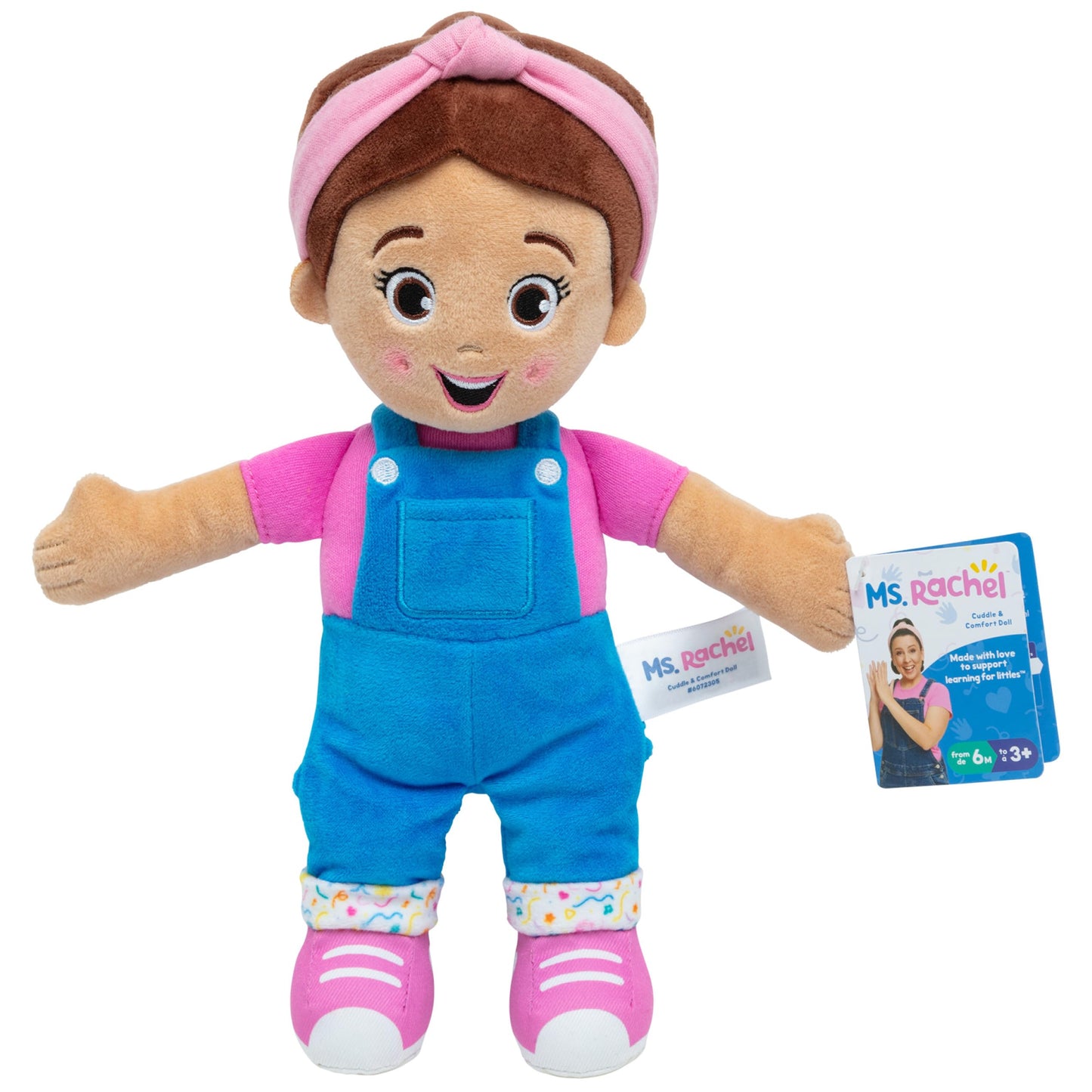 Ms. Rachel Official Cuddle & Comfort Doll  11  enhanced Plush Baby Toy  Toddler Toys for Girls & Boys for Ages 6 Months to 3+