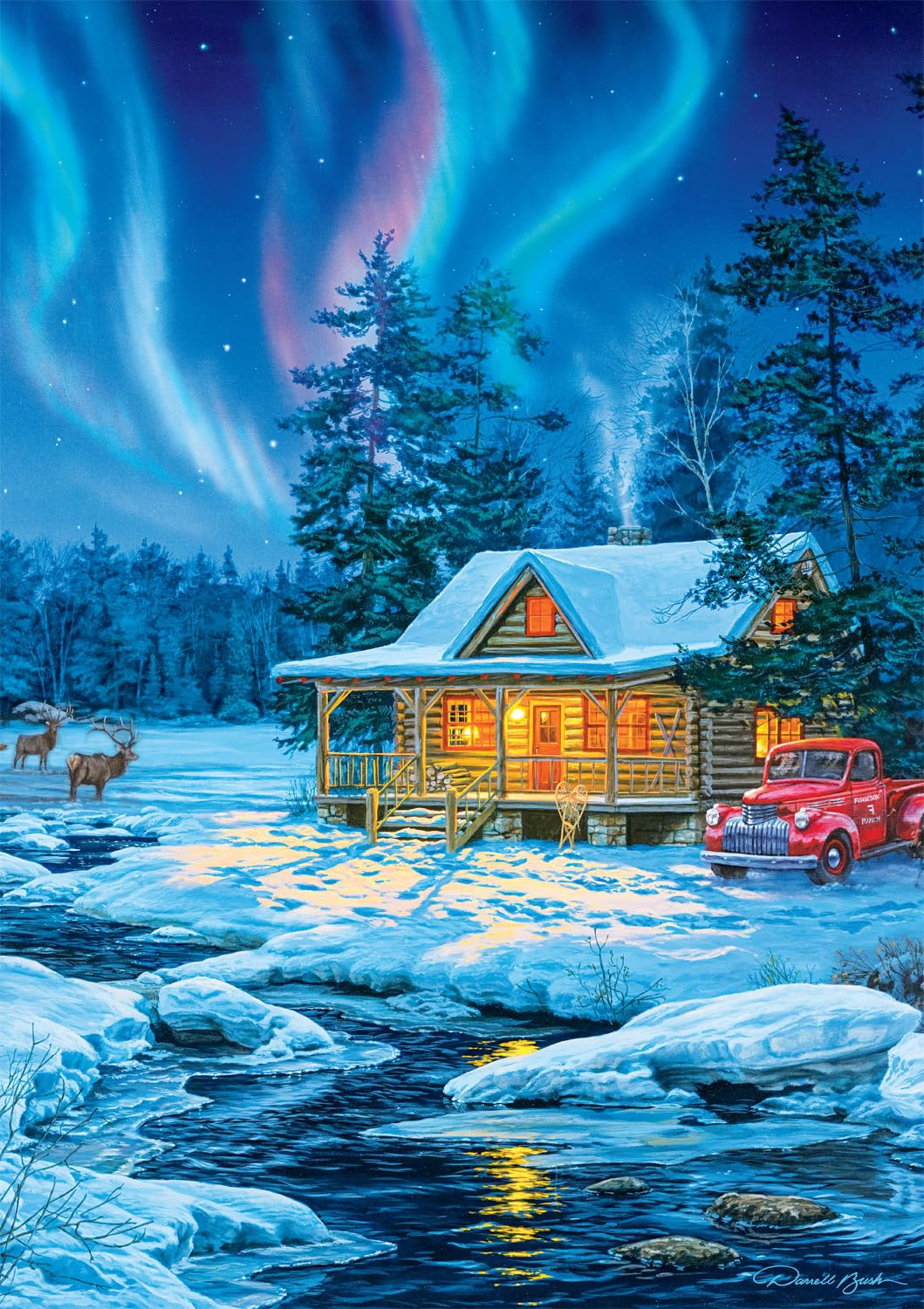 Buffalo Games - Darrell Bush - Evening Performance - 500 Piece Jigsaw Puzzle For Adults -Challenging Puzzle Perfect For Game Nights - Finished Size Is 21.25 X 15.00