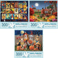 Bits And Pieces - Value Set Of (3) 300 Piece Jigsaw Puzzles For Adults - Each Puzzle Measures 18' X 24' - 300 Pc Large Piece Halloween Jigsaws By Artist Various Artists