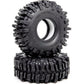 Hobbysoul 2Pcs 1.0 Tires 64 * 25Mm Soft Sticky Mud Slingers Tyres For Rc Crawler 1/24 Ax24 Scx24 Fcx24 1/18 Trx4M Upgrades