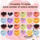 24 Pack Valentines Day Gifts Slime Hearts For Kids Classroom & Party Gifts Exchange, Valentines Cards For Valentine Party Favor,