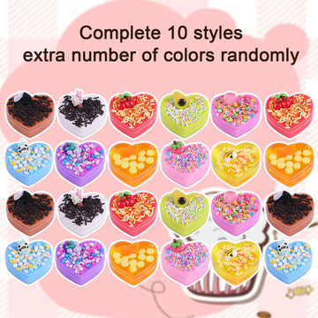 24 Pack Valentines Day Gifts Slime Hearts For Kids Classroom & Party Gifts Exchange, Valentines Cards For Valentine Party Favor,