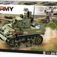 Sluban WWII M38-B0856 Light Tank Model, Medium Size, Plastic, Multi-Color