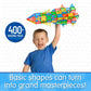 The Learning Journey Techno Tiles Super Set - 400+ Pieces Educational STEM Building Blocks, Multi Color, Plastic, Model 597637