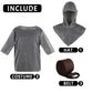 Chain Mail Costume Kids Medieval Knight protective covering Set with Hood & Belt for LARP Halloween Cosplay 3'4''-3'9''