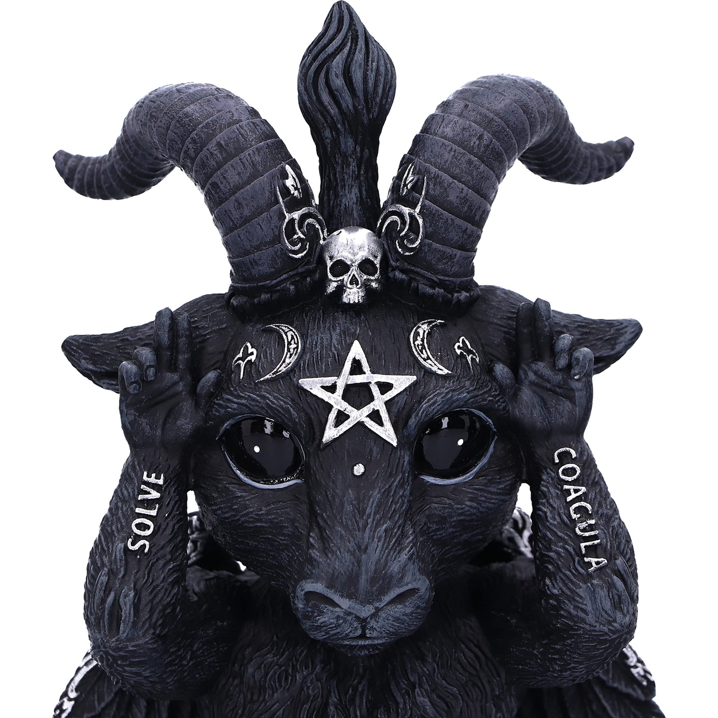 Nemesis Now Cult Cuties Three Wise Baphoboo 13.4Cm, Resin, Black, Three Wise Baphoboo Figures, Baby Baphomet Figurines, Baphomet Collectibles, Cast In The Finest Resin, Expertly Hand-Painted