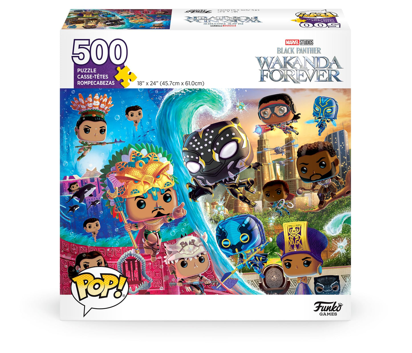Pop! Black Panther: Wakanda Forever 500 Piece Puzzle