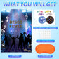 Joarhonal Pin The Mirror Ball On The Disco Party - Disco Party Games For Kids 20'' X 28'' Disco 70S Party Game Poster With 24 Re
