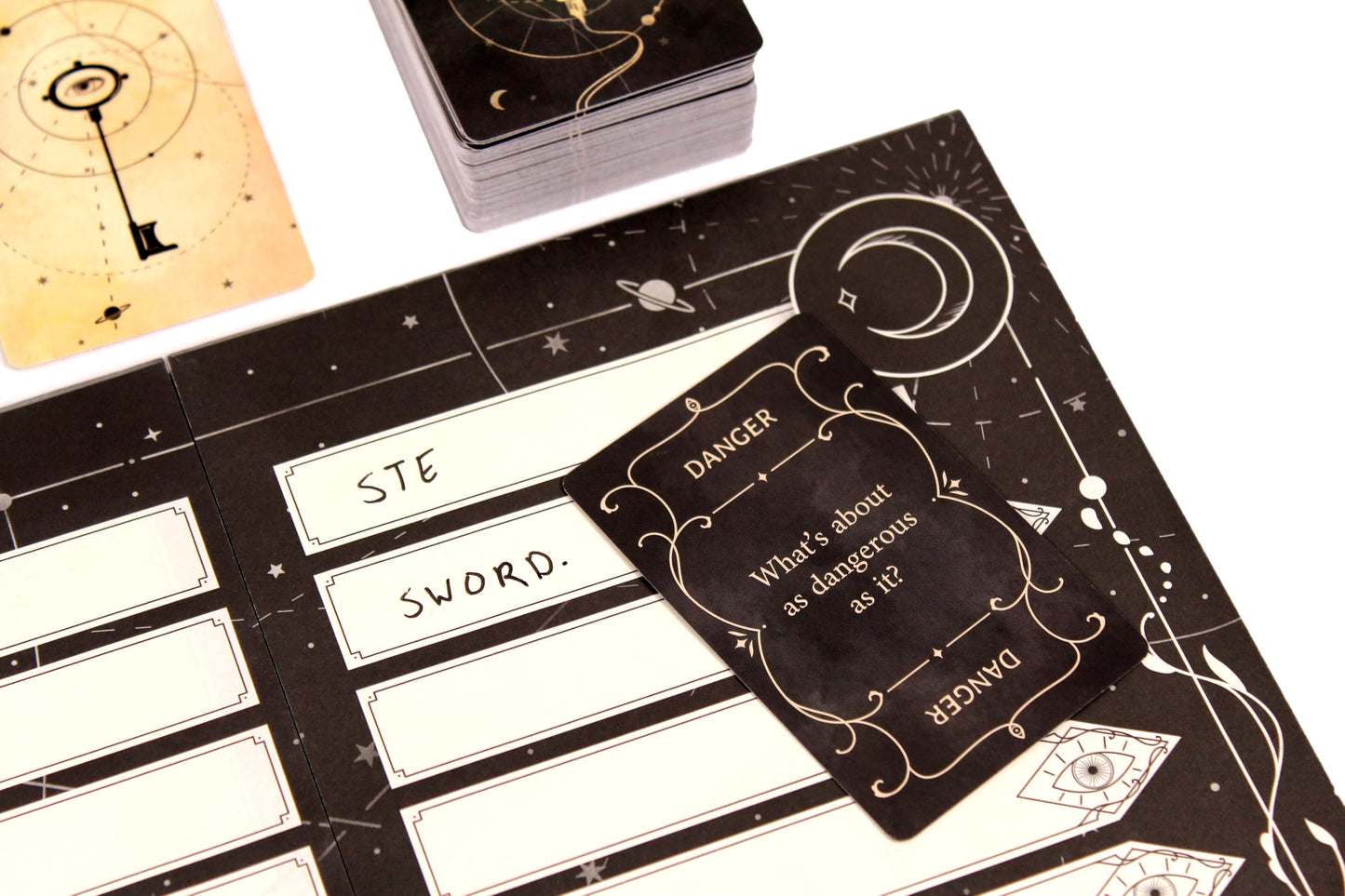 Resonym Phantom Ink Spooky Word Guessing Game for Ages 8+, 4-8 Players, Cardboard, Gold, Model GHW01RES