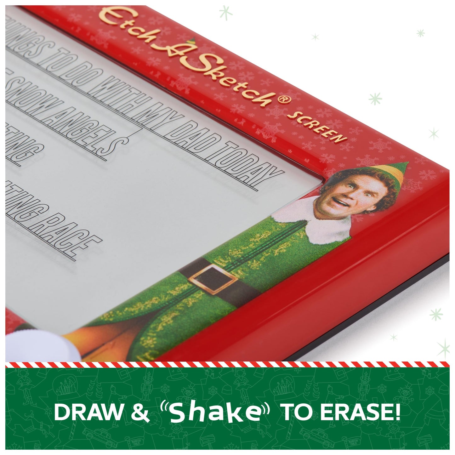Etch A Sketch, Elf Special Edition, Original Magic Screen, Kids Travel Toy, Drawing Toys for Boys & Girls Ages 3+
