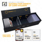 X Pro Trading Card Storage Box [1 / 3 Pack], Magnetic Lid, Comes With Labels | Sports Card Storage Boxes | Baseball Card Toploader Storage Fits 800 Cards, 200 Toploaders, Or 50 One Touch