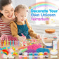 Unicorn Terrarium Kit For Kids - Arts & Crafts Activities Sets With Glow In The Dark Painting - Diy Unicorn Toys Birthday Gifts