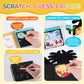 JMMICO Glow-in-The-Dark Scratch & Guess Animal Cards, with 2 Pack Rainbow Scratch Notebooks, Mess Free Toddler Craft, Crafts for