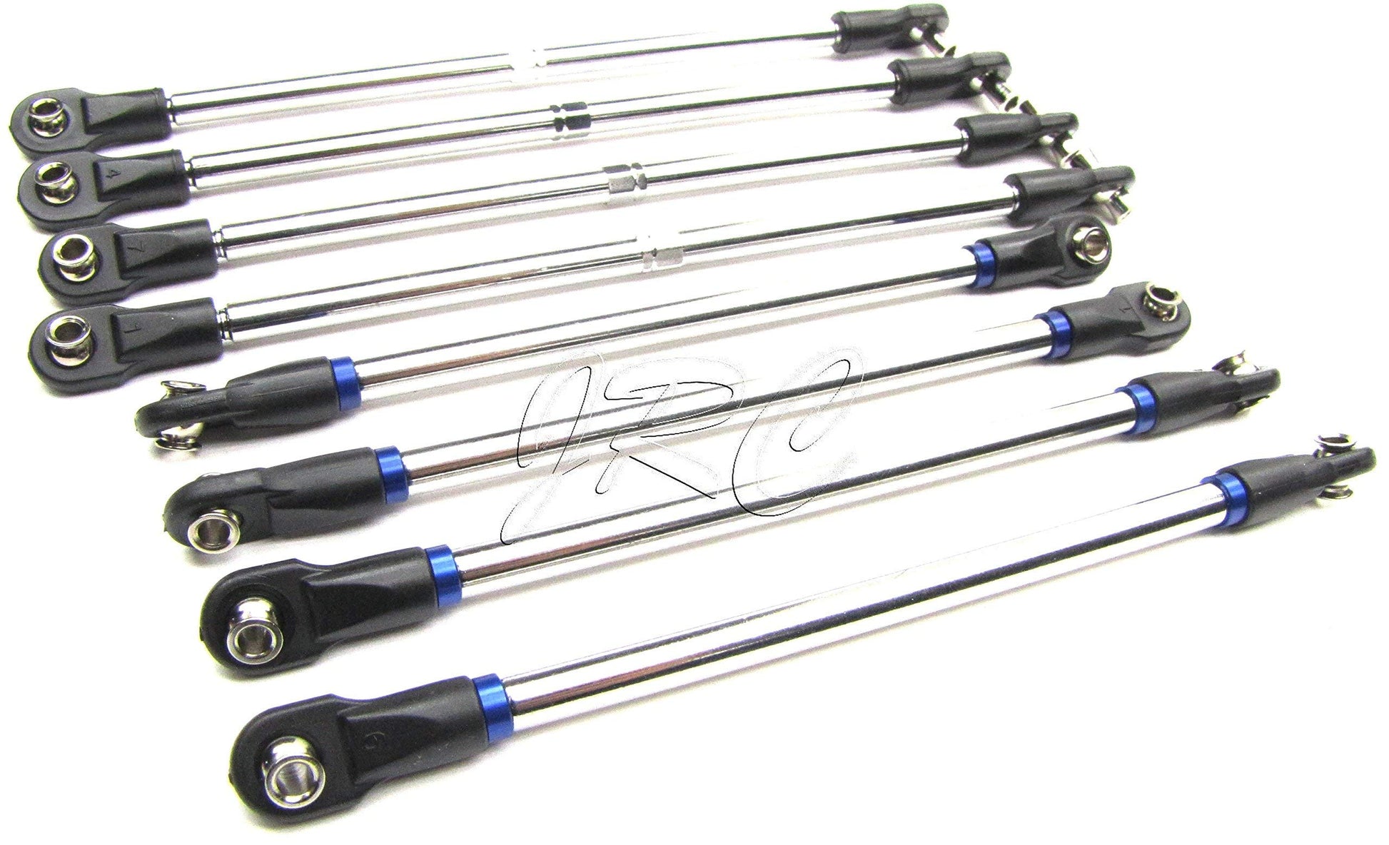 NITRO REVO 3.3 TIE RODS (PUSH TURNBUCKLES STEEL TOE LINKS 8 PCS 5309 TRAXXAS