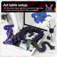 Meet Gladness 30 In 3D Printed Dragon, 30Inch Dragon,3D Dragon Toy,Large Dragon Present,Ariculated Crystal Dragon(Black Purple G