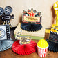 12 Pieces Movie Honeycomb Centerpiece Movie Night Party Decoration Microphone Ticket Star Video Paper Centerpiece Sign Movie Nig