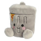 Aurora Adorable Palm Pals Garbanzo Trashcan Stuffed Animal - Fun Collectible Plush for Kids and mature-themed Collectors - Perfect for Decorating Rooms and Birthday Gifts - Gray 5 Inches