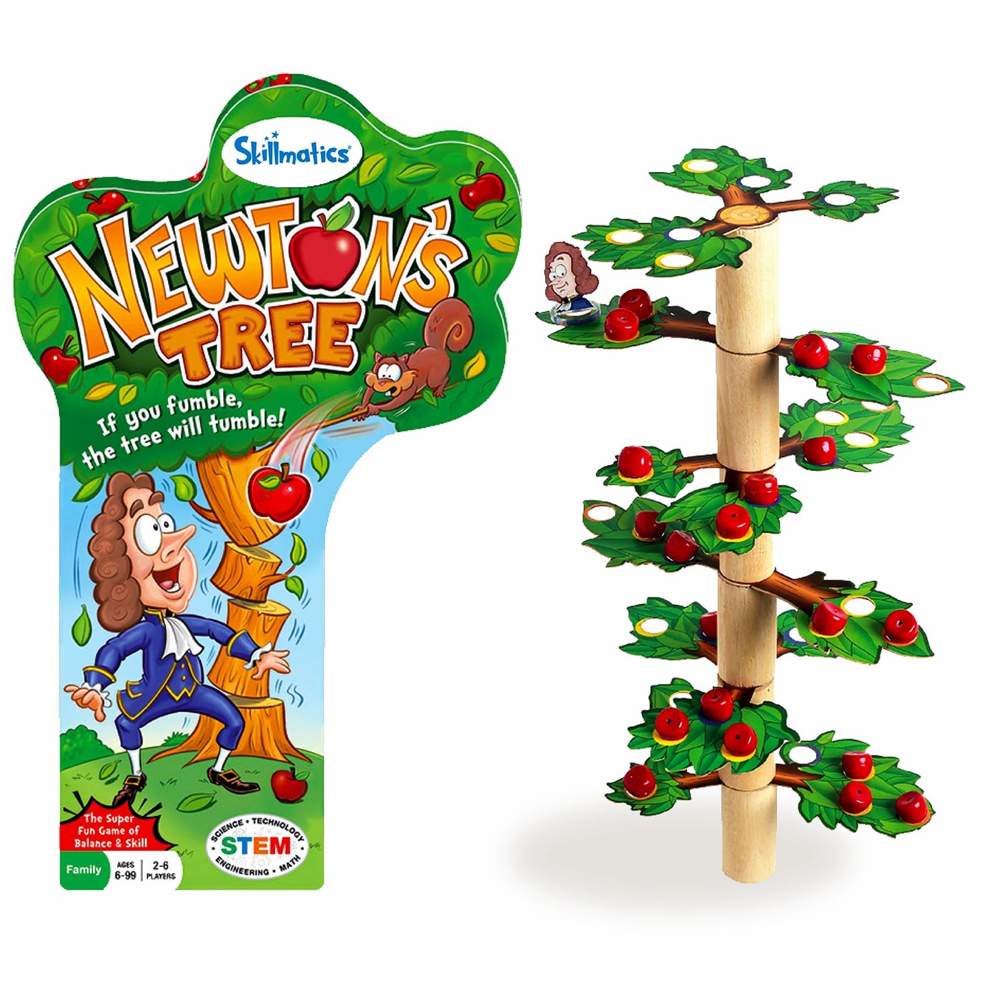 Skillmatics Educational Game - NewtonS Tree, Stem Balancing, Stacking & Strategy Game For Kids, Adults & Families, Skill-Buildi