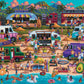 Buffalo Games Pun Fuzzles Hawaiian Food Truck Festival 300-Piece Jigsaw Puzzle - Large Multicolor - Challenging Fun for Game Nights