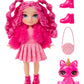 Rainbow High Littles – Magenta Monroe, Pink 5.5' Posable Small Doll With Purse, Magical Pet Kitty, Girls Toy Gift, Kids Ages 4-12 Years
