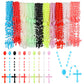 Meooeck 100 Pack Cross Necklaces Bulk Rosary Beads For Church Welcome Gifts Present Plastic Cross Rosary Necklace Prayer Crossed