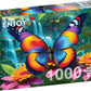 1000 Pieces Jigsaw Puzzle - Matte Finish, Soft Touch, Easy to Assemble, Tight Fit, Vivid Colors, Missing Pieces Service - Rainbo