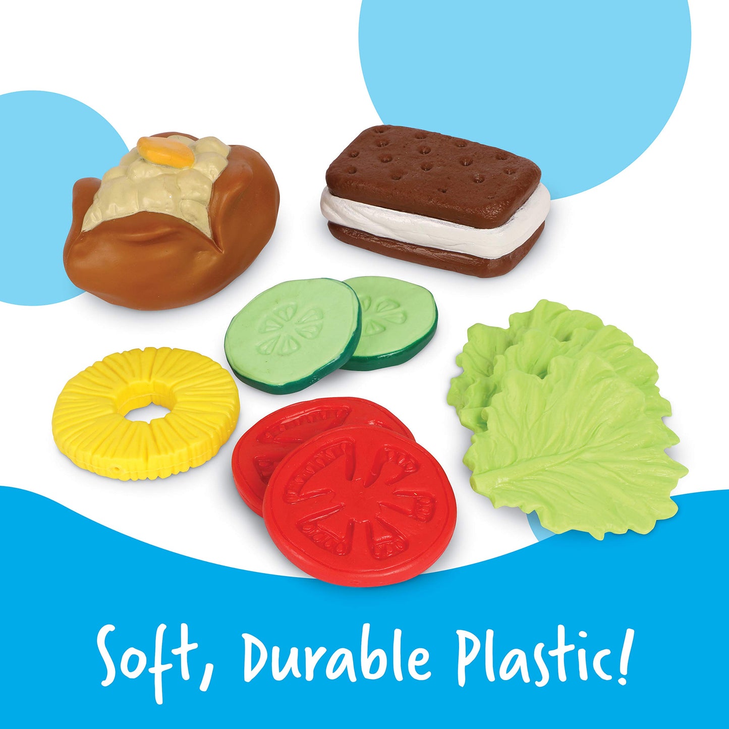 Learning Resources New Sprouts Bundle of Breakfast, Lunch and Dinner - 3 Sets, Ages 18+ months Toddler Pretend Play Food, Educat