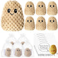 Roundfunny 12 Sets Positive Knitted Potato Toys Emotional Cute Potato Crochet Gifts Positive Cards Bags Inspirational End Of Sch