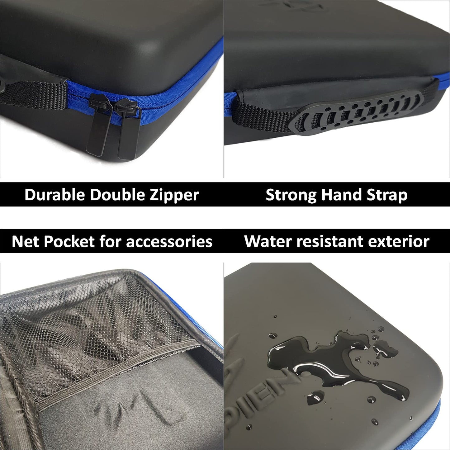 MONGPIENS Soft Carrying Case for Battling Tops - Waterproof Storage Organizer, Medium, Black
