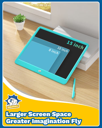 Tekfun 15Inch Lcd Writing Tablet Teen Boy Girl Gifts Ideas, Easter Birthday Gifts For Kids, Drawing Board Educational Toys For 6