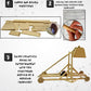 PATHFINDERS Trebuchet kit Building Toys Medieval  Wooden Craft kit Science kit stem Toy Catapult Model kit Birthday Gift for Boys 3D Puzzle for mature-themeds Learning Education Toy Engineering kit