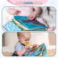 Premium Baby Tummy Time Mirror With Crinkle Books For Babies, Baby Teether Toys, Baby Books 0-6 Months, Tummy Time Toys Developm