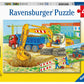 Ravensburger - Farm and Construction Site - 24 Piece Jigsaw Puzzle 2 Pack - Bold & Colorful Construction Site  and Work on The Farm - enhanced Quality - Ideal Gift - Screen-Free Fun - Children Age 4+