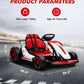 Garveelife Kids Ride On Race Car Toy,24V Ride On Go Kart With Long-Lasting Battery,Electric Drift Kart Toy With Powerful Motor F