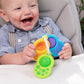 Fat Brain Toys Dimpl Clutch, Popping Sensory Take-Along Baby Toy & Teether For Babies 0 Months+, Fidget Toy