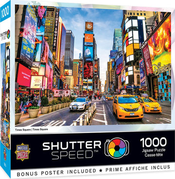 Masterpieces 1000 Piece Jigsaw Puzzle For Adults, Family, Or Kids - Times Square - 19.25x26.75