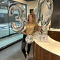 Silver Number 3 Balloon 40 Inch, 3 Balloon Number, 3Rd Birthday Decorations, Silver Party Supplies For Boys Girls