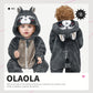 Olaola Baby Animal Costume Onesie, Unisex Toddler Raccoon Romper, Plush Cosplay Dress Up Infant Outfits Halloween Costume