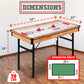 SereneLife 4 in 1 Multi Game Table, 4x2 Folding Portable Sports Arcade Games with Accessories, Ping Pong, Air Hockey, Pool Billi