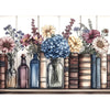 Vintage Books Flowers 1000 Piece Jigsaw Puzzle for mature-themeds - Challenging Floral and Book Lover Puzzle with Glass Bottles  Hydrangea - enhanced 27.6 x19.7  Puzzle for Game Night  Gifts  and Framing Art