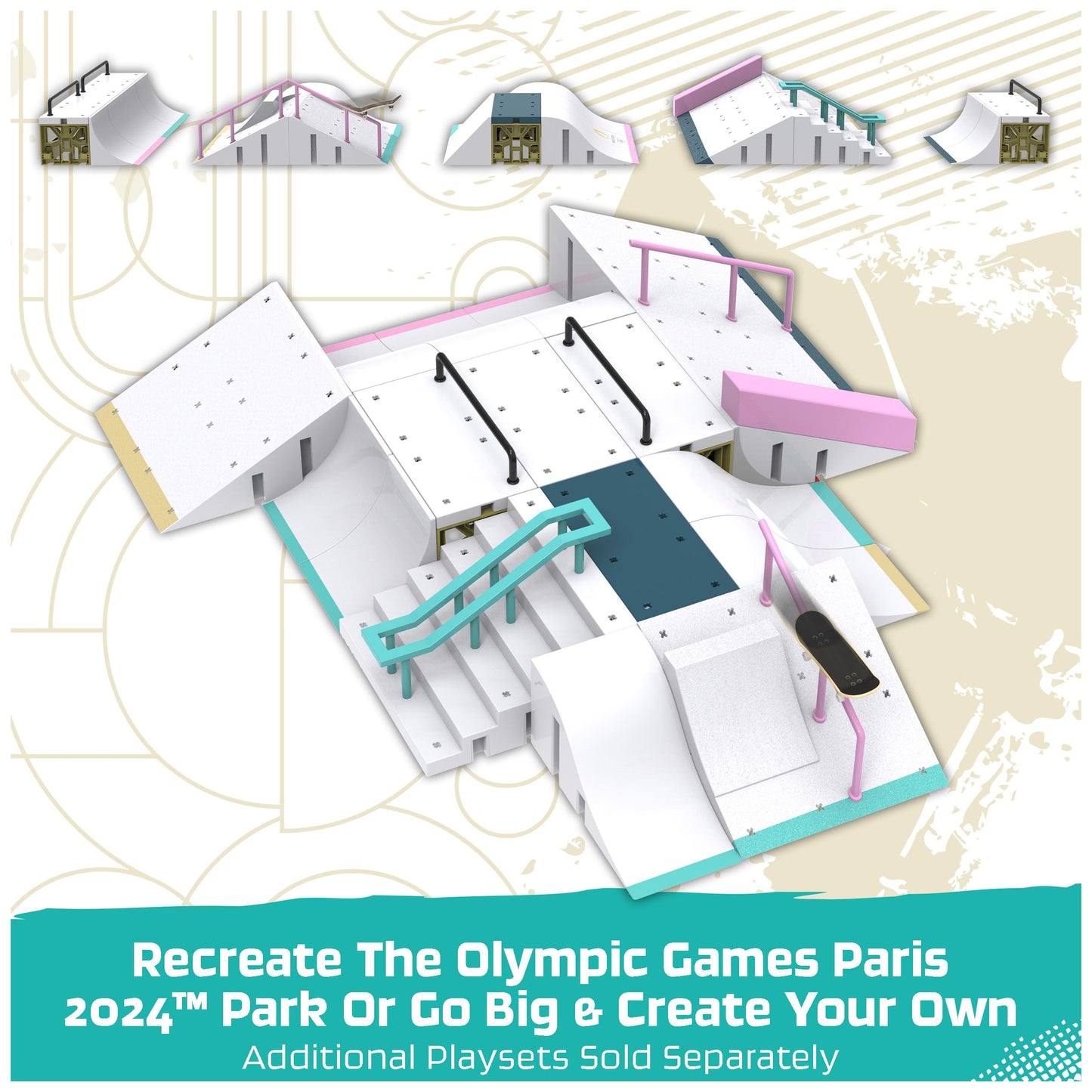 Tech Deck  Aurelien Girauds Olympic Games Paris 2024 Ramp Customizable X-Connect Park Creator Playset & limited availability Fingerboard  Kids Toy for Ages 6+